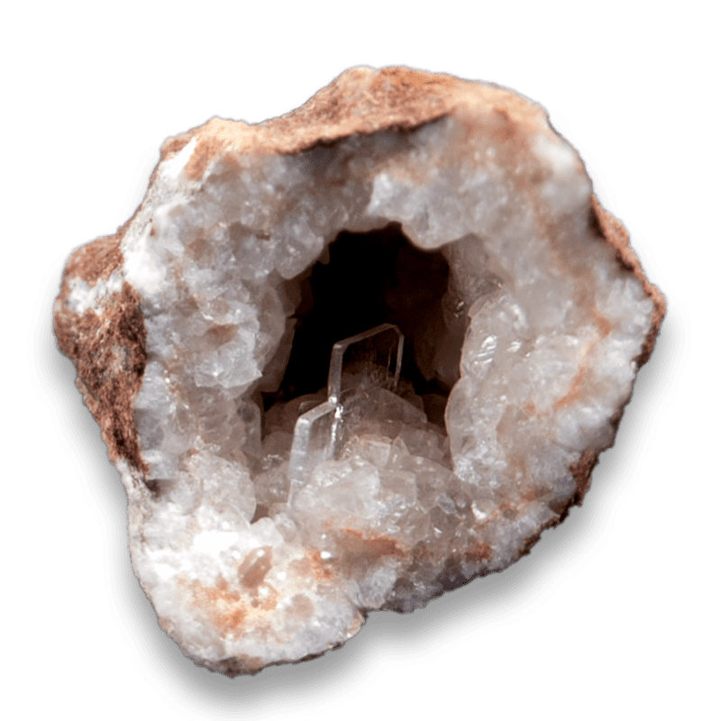 Baryte on Calcite