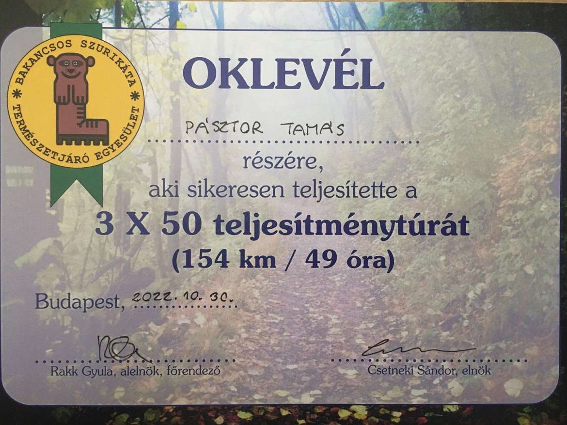 3x50 km hike